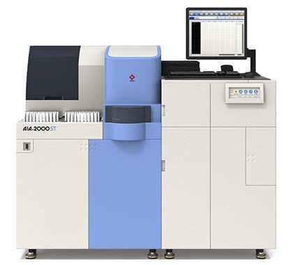 TOSOH AIA-2000 Automated Immunoassay Analyzer وهو احدث اجهزة شركة TOSOH اليابانيه لفحص الهورمونات والدالات السرطانية.